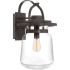 Quoizel LaSalle Single Light 19-1/2" Tall Outdoor Wall Sconce with a Glass Shade Western Bronze