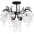Quoizel Maple 4 Light 22" Wide Semi-Flush Ceiling Fixture Earth Black