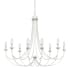 Quoizel Mirren 8 Light 32" Wide Taper Candle Chandelier Antique White