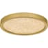 Quoizel Outskirts 11" Wide LED Flush Mount Ceiling Fixture with Alabaster Acrylic Lens Brushed Gold