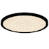 Quoizel Outskirts 20" Wide LED Flush Mount Ceiling Fixture with Textured Acrylic Lens Earth Black
