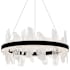 Quoizel Aurelia 30" Wide LED Abstract Ring Chandelier Matte Black