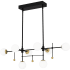 Quoizel Platinum 40" Wide LED Chandelier Matte Black