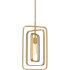 Quoizel Platinum 10" Wide Mini Pendant Brushed Weathered Brass