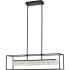 Quoizel Dazzle 36" Wide Crystal Linear Chandelier Matte Black