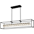 Quoizel Dazzle 48" Wide LED Crystal Linear Chandelier with Faceted Crystal Shade Matte Black