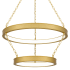 Quoizel Ozara 28" Wide LED Ring Chandelier Antique Brass