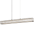 Quoizel Reese 37" Wide Crystal Linear Chandelier Matte Black