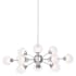 Quoizel Spellbound 12 Light 29" Wide Sputnik Chandelier with Glass Shades Polished Chrome