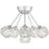 Quoizel Spellbound 6 Light 16" Wide Semi-Flush Ceiling Fixture Polished Chrome