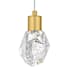 Quoizel Skye 5" Wide LED Crystal Mini Pendant Brushed Gold