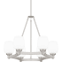 Quoizel Penning 6 Light 28" Wide Chandelier Brushed Nickel