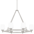 Quoizel Penning 6 Light 38" Wide Chandelier Brushed Nickel
