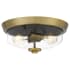 Quoizel Radius 13" Wide Flush Mount Ceiling Fixture Aged Brass