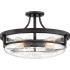 Quoizel Outpost 4 Light 19" Wide Semi-Flush Ceiling Fixture Palladian Bronze