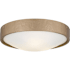 Quoizel Grendelle 3 Light 16" Wide Flush Mount Bowl Ceiling Fixture with Etched Glass Shade Bronze Gold