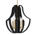 Quoizel Talia 4 Light 22" Wide Taper Candle Pendant Matte Black