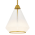 Quoizel Haze 11" Wide Pendant with Clear Ombre Glass Shade Brushed Gold