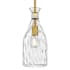 Quoizel Govada 6" Wide Mini Pendant with Water Glass Shade Brushed Gold