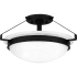 Quoizel 2 Light 15" Wide Semi-Flush Bowl Ceiling Fixture Matte Black