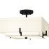 Quoizel Renzo 2 Light 15" Wide Semi-flush Ceiling Fixture Matte Black