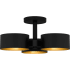 Quoizel Nala 3 Light 17" Wide Semi-Flush Ceiling Fixture Matte Black