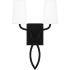 Quoizel 2 Light 18" Tall Wall Sconce Matte Black