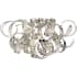 Quoizel Ribbons 5 Light 22" Wide Flush Mount Ceiling Fixture Crystal Chrome
