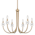 Quoizel Remy 6 Light 30" Wide Taper Candle Style Chandelier Bronze Gold