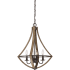 Quoizel Shire 4 Light 18-1/4" Wide Chandelier Rustic Black