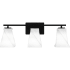 Quoizel Stetson 3 Light 25" Wide Vanity Light Matte Black