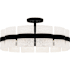 Quoizel Sweeney 6 Light 30" Wide Semi-Flush Drum Ceiling Fixture / Converts to Pendant Matte Black