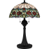 Quoizel Venice 3 Light 28" Tall Tiffany Table Lamp Matte Black