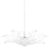 Quoizel Tallulah 3 Light 22" Wide Pendant / Converts to Semi-Flush Sand White