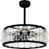 Quoizel Terrarock 12" 3 Blade Indoor Ceiling Fandelier Matte Black