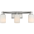 Quoizel Taylor 3 Light 21" Wide Bathroom Vanity Light with Glass Cylinder Shades Brushed Nickel