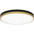 Quoizel 20" Wide LED Flush Mount Ceiling Fixture Matte Black / Gold