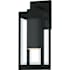 Quoizel Westover 14" Tall Outdoor Wall Sconce with Beveled Glass Shade Earth Black
