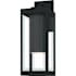 Quoizel Westover 17" Tall Outdoor Wall Sconce with Beveled Glass Shade Earth Black