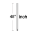 Quorum International 48" Universal Ceiling Fan Downrod for 13 Ft Ceilings Antique Flemish