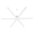 Quorum International Zeus 80" 6 Blade Indoor / Outdoor Ceiling Fan with Remote and Wall Control Studio White