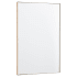 Quorum International Rectangular 24" W x 36" H Modern Rectangular Metal Framed Bathroom Wall Mirror Gold