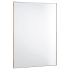 Quorum International Rectangular 30" W x 40" H Modern Rectangular Metal Framed Bathroom Wall Mirror Gold