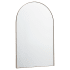 Quorum International Arch 24" W x 38" H Modern Arched Metal Framed Bathroom Wall Mirror Gold