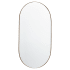 Quorum International Capsule 21" W x 40" H Modern Oval Metal Framed Bathroom Wall Mirror Gold