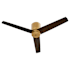 Quorum International Banzai 52" 3 Blade Indoor Ceiling Fan Brushed Brass