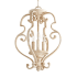 Quorum International San Miguel 3 Light 13-1/2" Wide Taper Candle Chandelier / Semi-Flush Ceiling Fixture Persian White