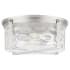 Quorum International Steinway 2 Light 14" Wide Flush Mount Drum Ceiling Fixture Satin Nickel