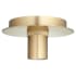 Quorum International 6" Wide Flush Mount Ceiling Fixture Aged Brass