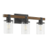 Quorum International Alpine 3 Light 23" Wide Vanity Light Textured Black Walnut